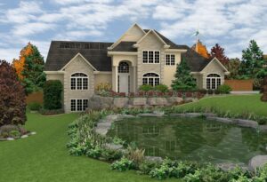 3D view layout made with Architect 3D