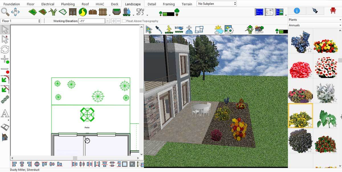 Plant added to Ground Fill Region area