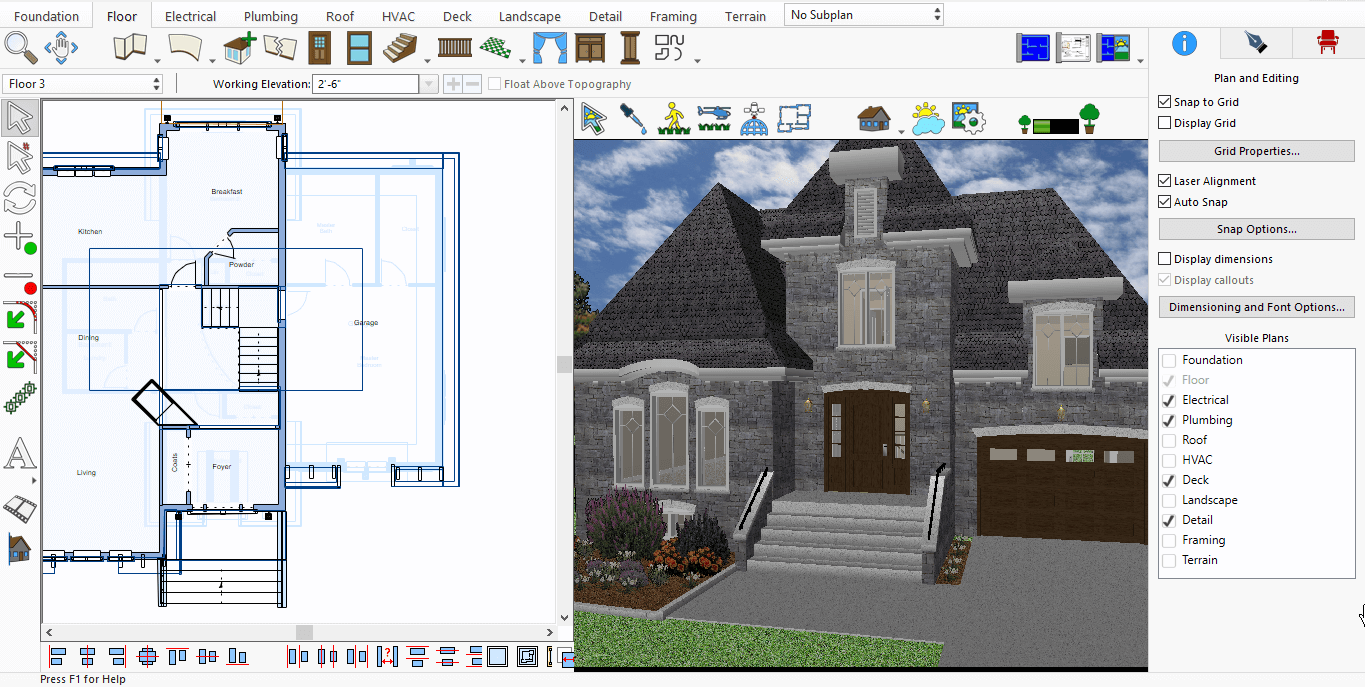 Export Projects in UHD step 2 - 3D View