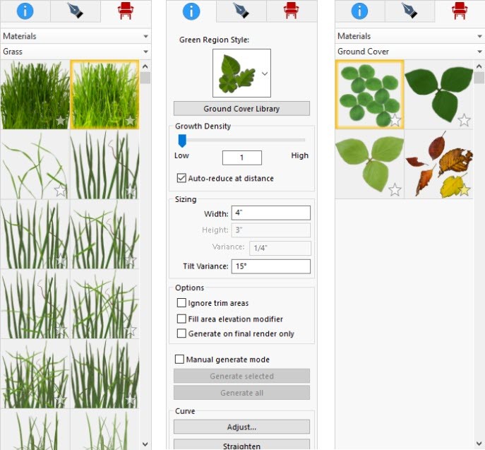 Grass and Ground Cover Libraries