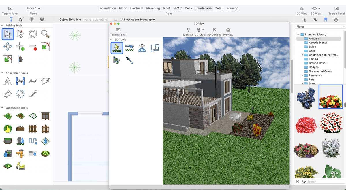 Ground Fill Region tool inside workspace