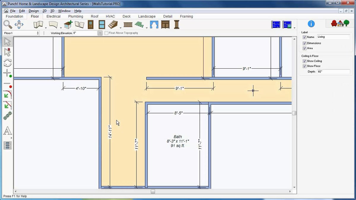 Two rooms opened into one space