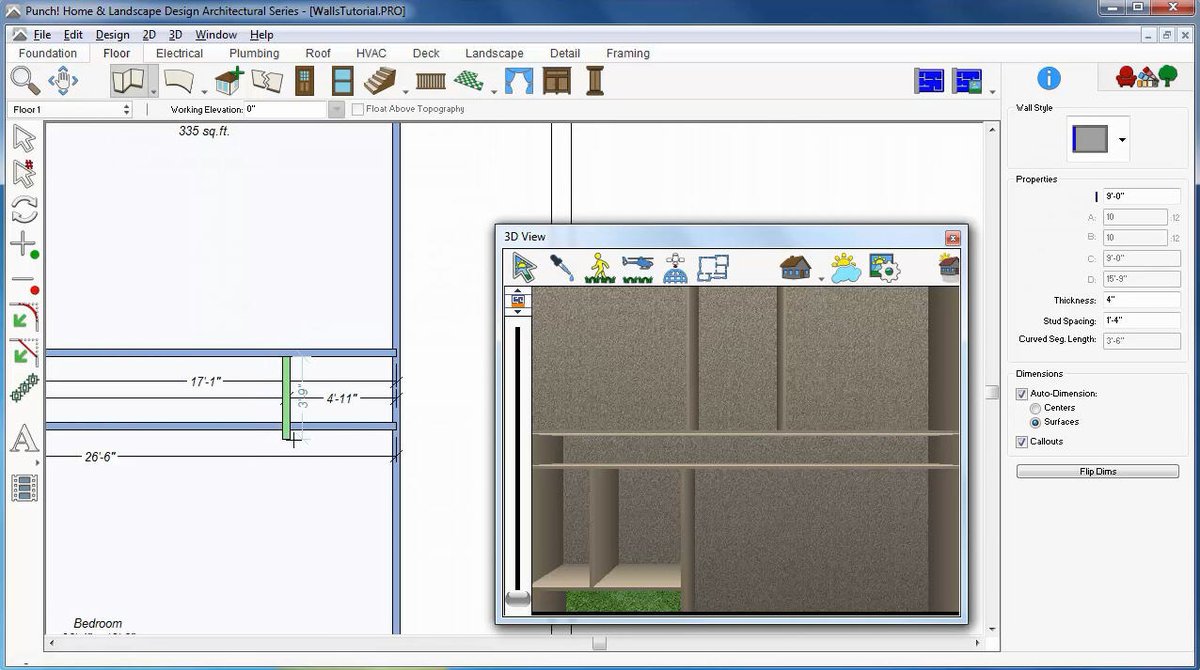 Use the wall tools to draw and configure the plan of your home