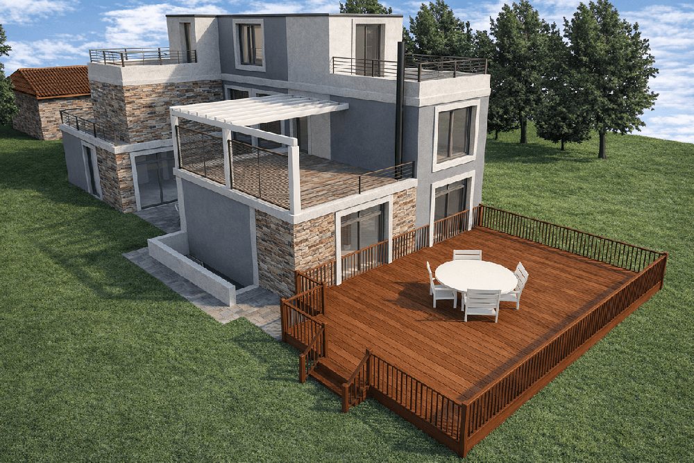 Outdoor living space — Before