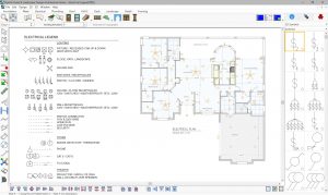 Wiring diagram with legend