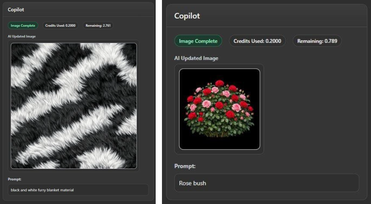 AI Generated Textures and Plants