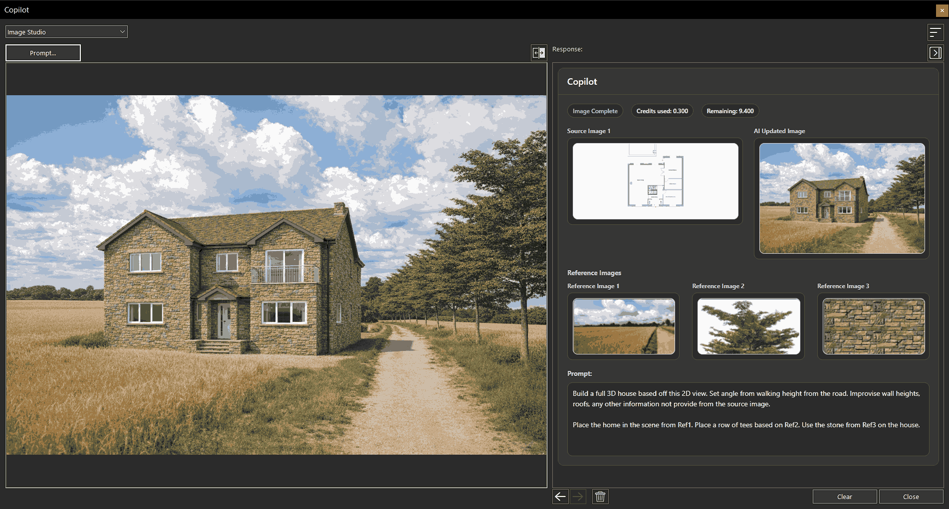 Copilot Render reference-aware image sources for textures and background